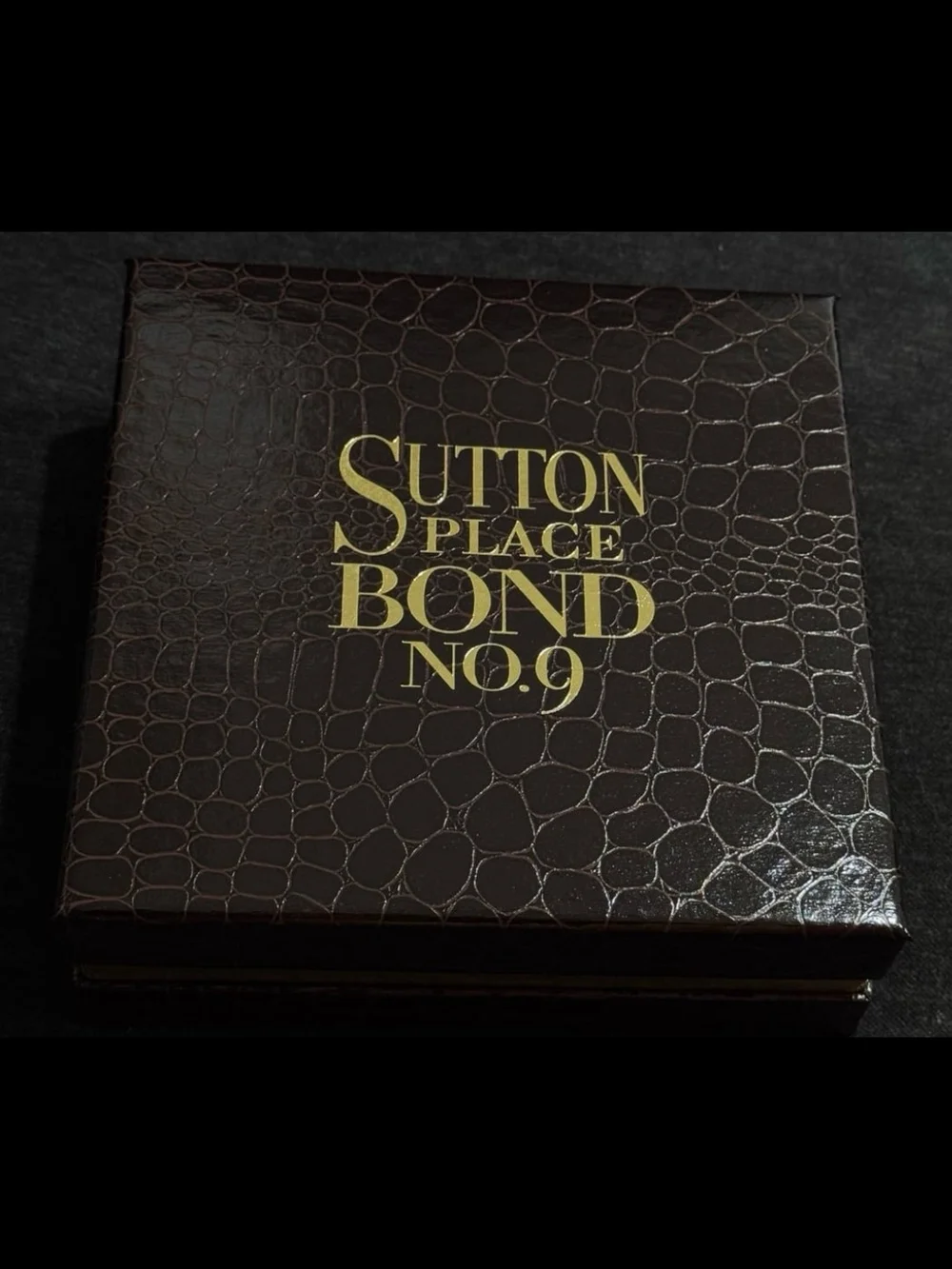 Sutton Place Brown Leather-Textured Men’s Fragrance Bottle 3.3 Oz